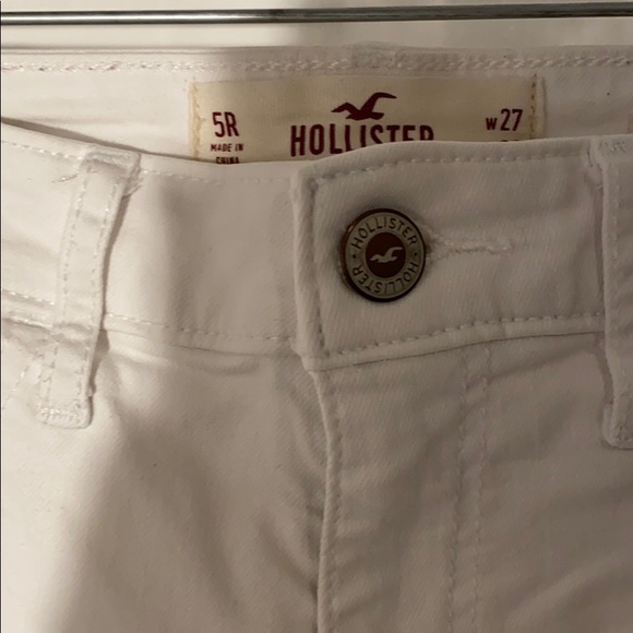 Hollister White Ripped Skinny Jeans - Picture 2 of 2